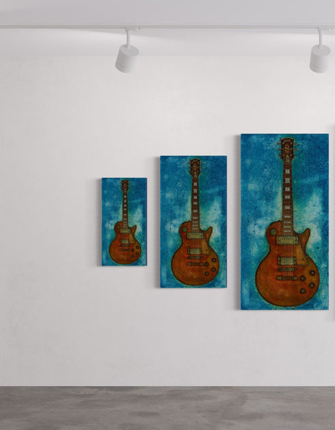 Gibson Les Paul Custom | Framed Giclee Print on Canvas